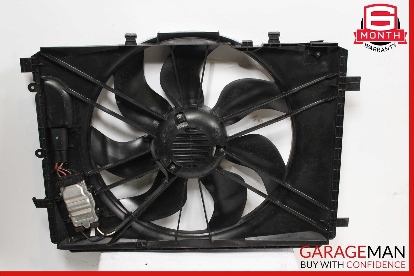 08-18 Mercedes C250 E250 SLK350 Engine Radiator Cooling Fan Motor Shroud Assy