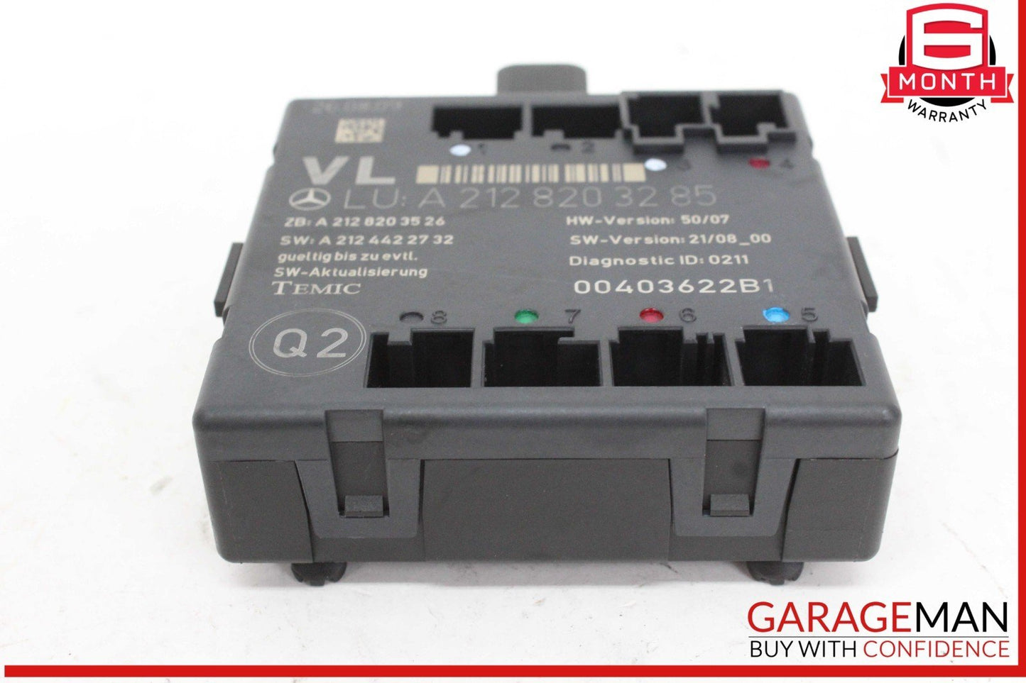 08-14 Mercedes X204 GLK350 4MATIC Front Left Side Door Control Module Unit OEM