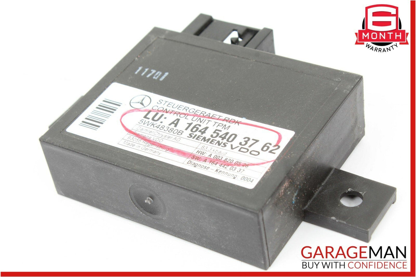 05-12 Mercedes CLK500 E350 E550 CL63 AMG TPMS Tire Pressure Control Module Unit