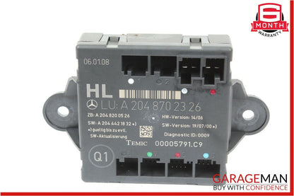 08-14 Mercedes W204 C250 C300 C63 AMG Rear Left Side Door Controller Module Unit