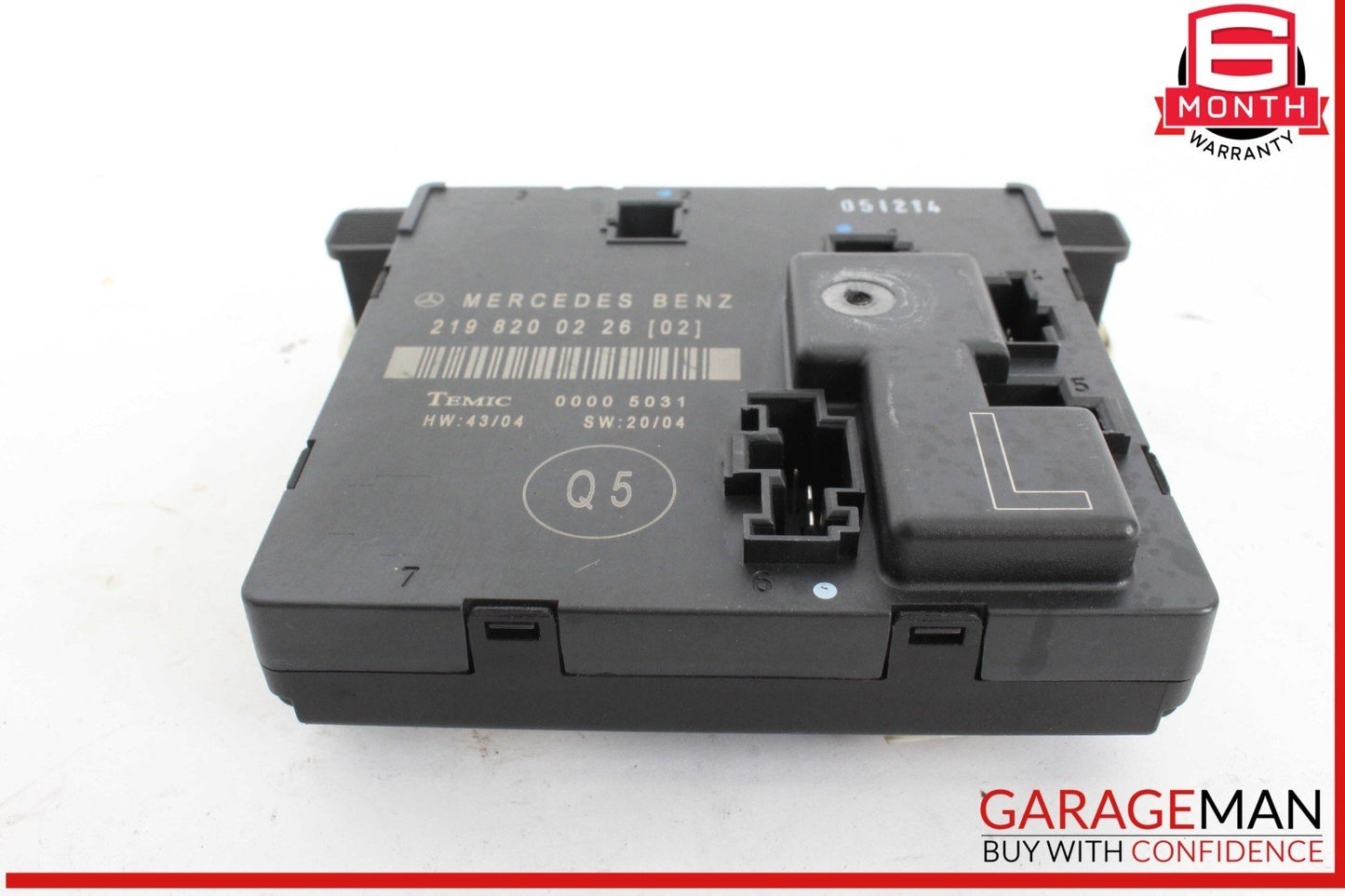 06-11 Mercedes W219 CLS500 Rear Left Side Door Control Module 2198200226 OEM