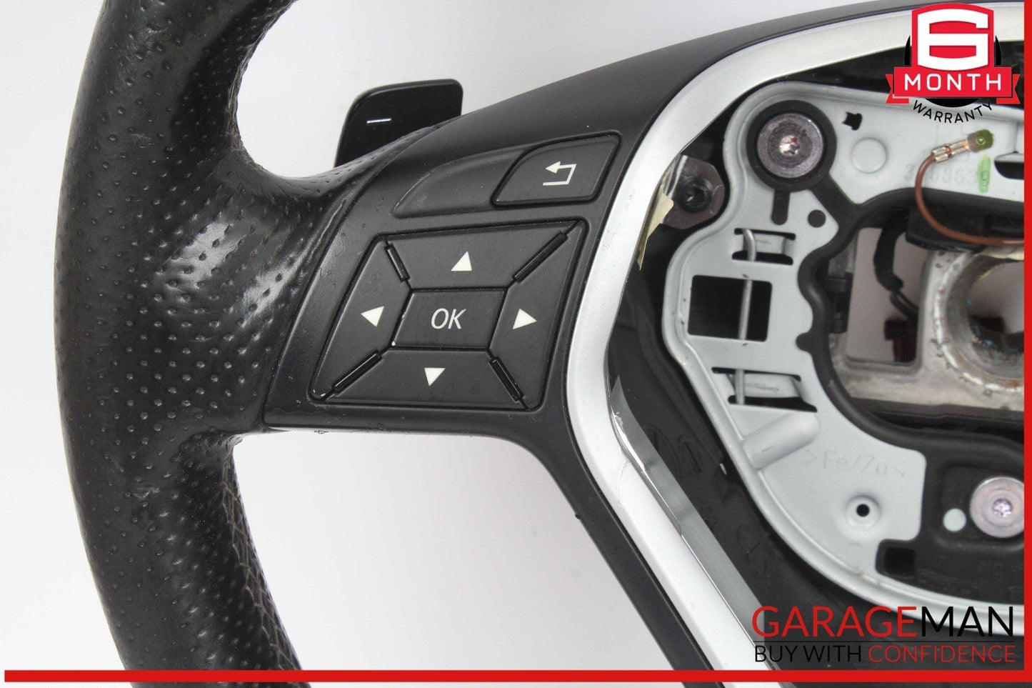 14-19 Mercedes W117 CLA250 Steering Wheel w/ Paddle Shifters Black OEM