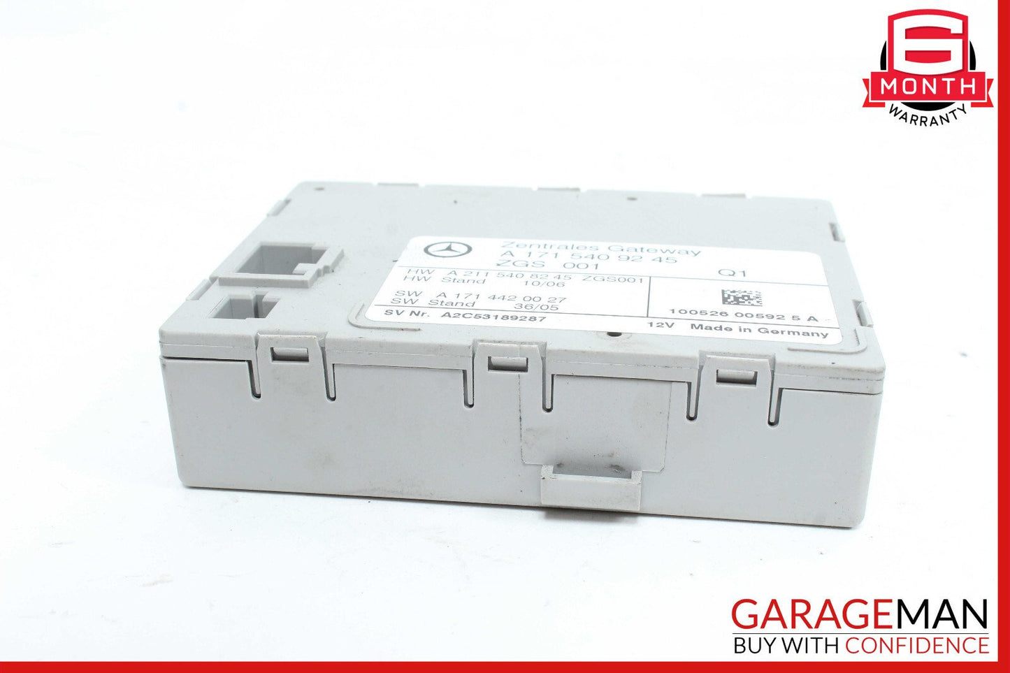 05-11 Mercedes R171 SLK300 SLK350 Central Gateway Control Module OEM