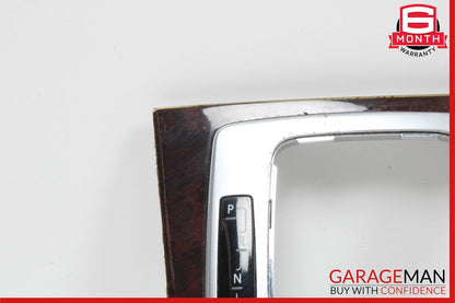 08-15 Mercedes W204 C250 Center Console Shifter Trim Cover Panel Bezel Wood Assy
