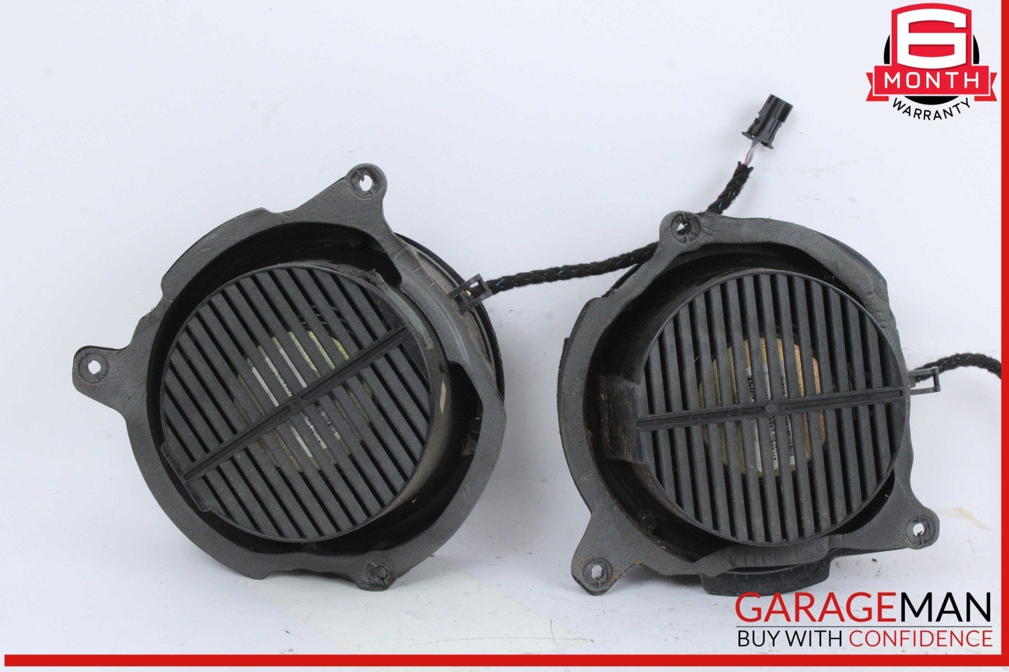 96-03 Mercedes W210 E320 Rear Right & Left Side Door Sound Speakers Set OEM