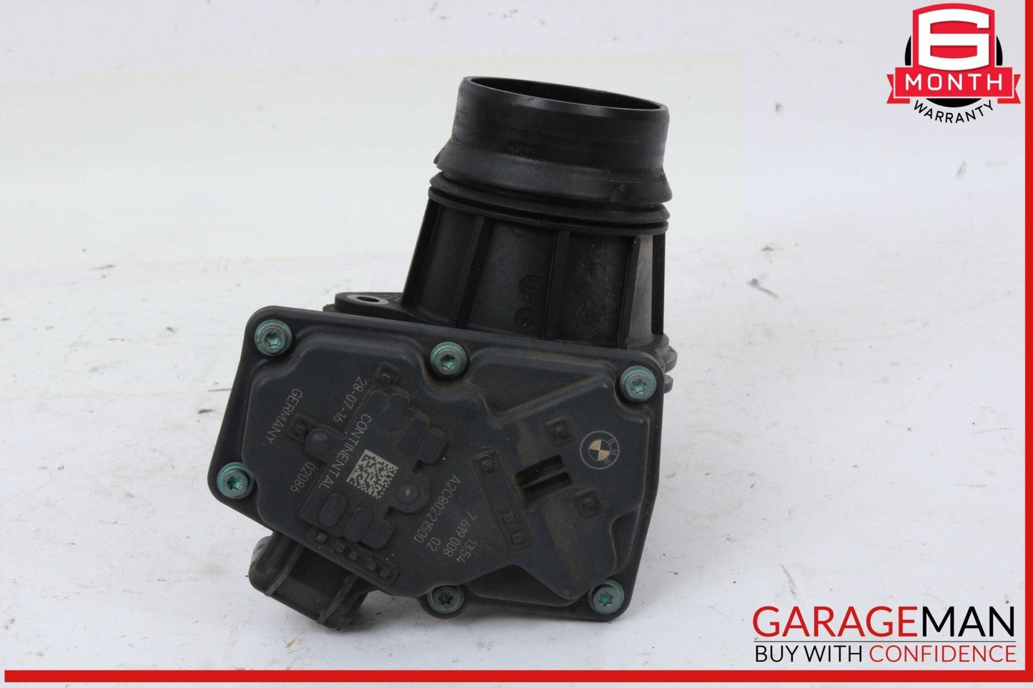 16-22 BMW X1 F48 X2 Engine Throttle Body Valve w/ Pipe Tube 7619008 OEM