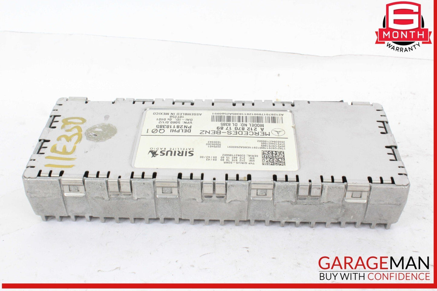 08-14 Mercedes W212 E350 Wagon C350 Sirius Satellite Radio Receiver Module OEM