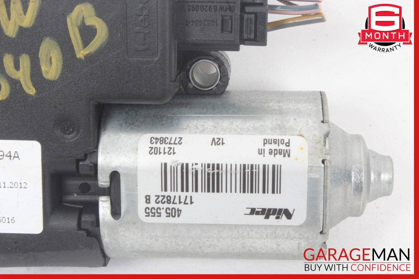 13-19 BMW 640i F06 Sunroof Motor 7316535 OEM