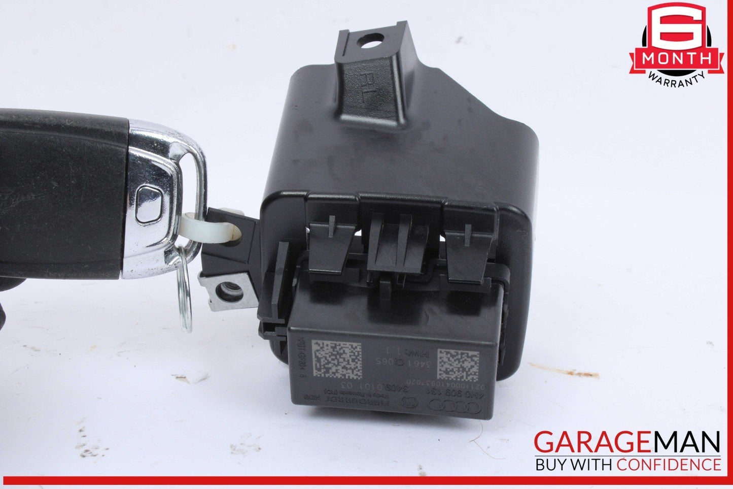12-18 Audi A6 A7 Ignition Switch Control Lock Relay Module w/ Key 4H0909131 OEM