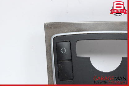 10-13 Mercedes W212 E350 E550 Center Console Switch Trim Cover Bezel Wood OEM
