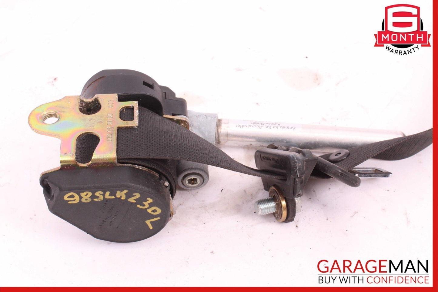 97-00 Mercedes R170 SLK230 Front Left Side Seat Belt Seatbelt Retractor Black