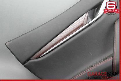 14-18 Maserati Ghibli Rear Left Side Interior Door Panel Cover Assembly Black
