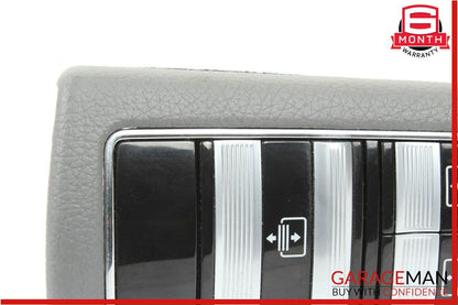 07-13 Mercedes W221 S550 Rear Left Side Door Window Switch Control Trim Grey