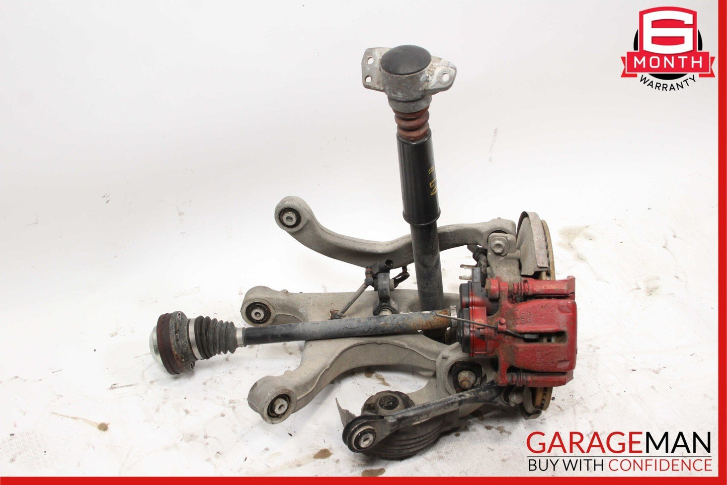 12-18 Audi A7 Rear Left Side Wheel Spindle Knuckle Hub Bearing CV Shaft Assy