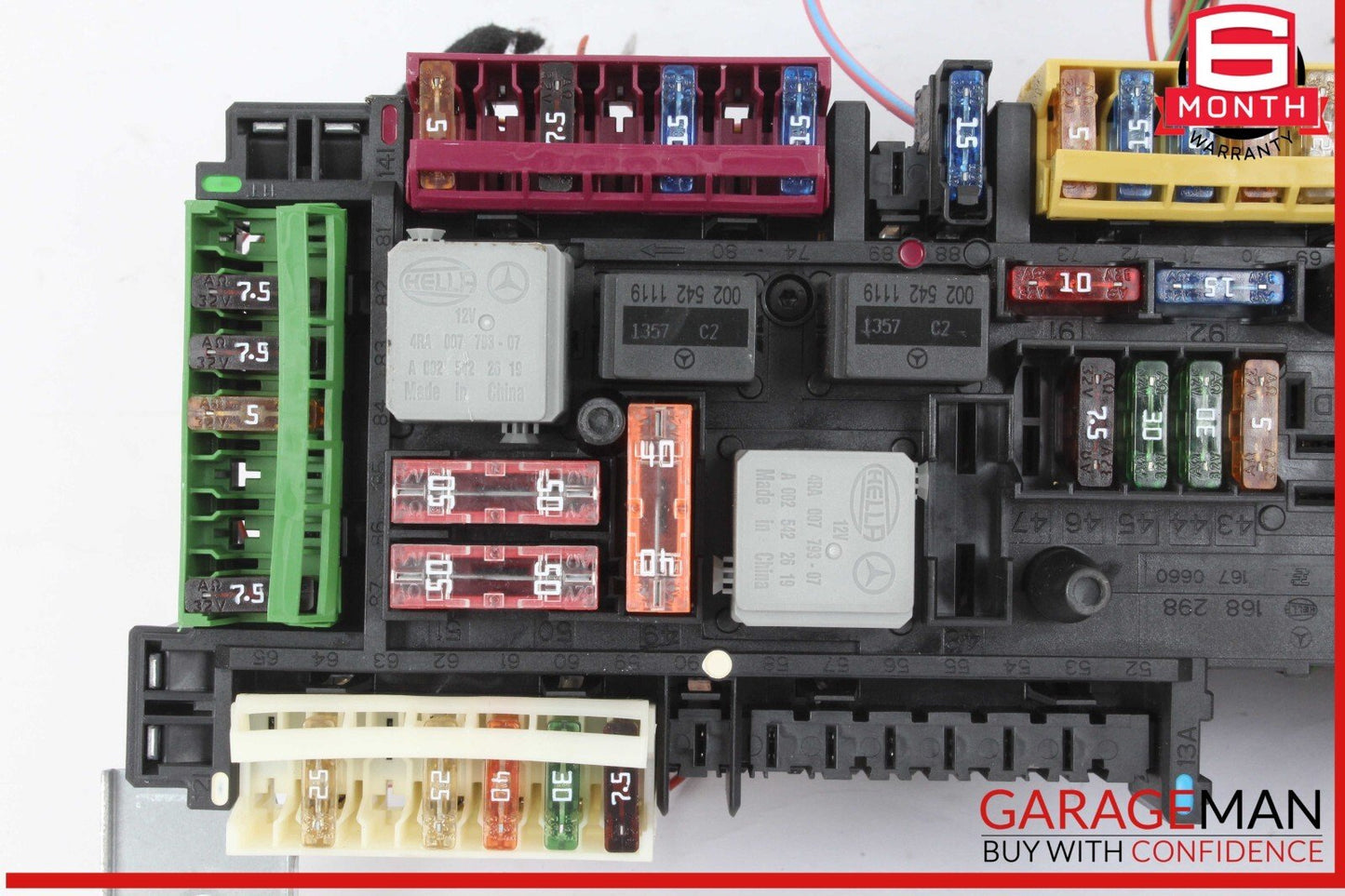 10-18 Mercedes W218 CLS550 Rear SAM Module Relay Fuse Box OEM