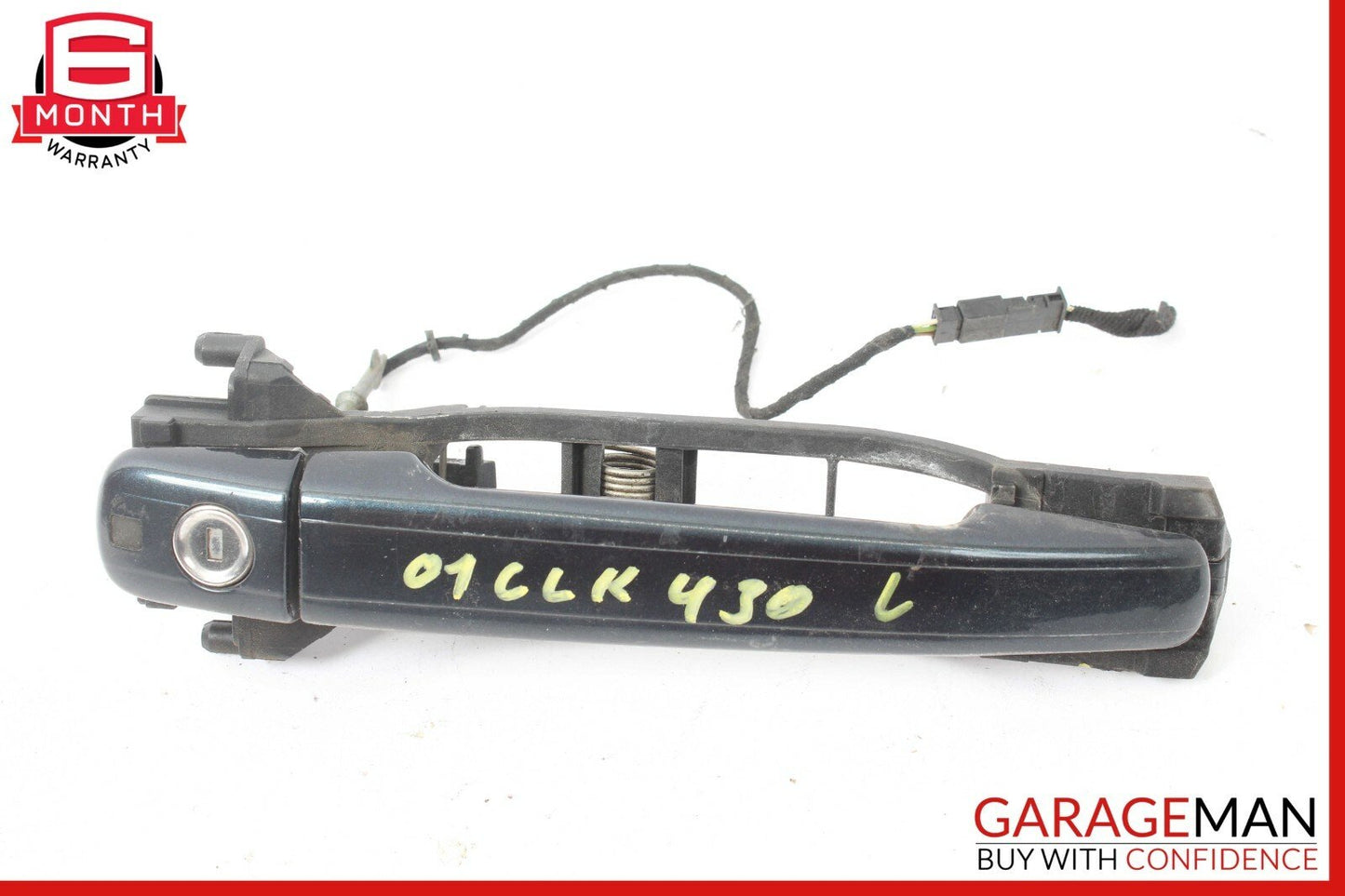 98-03 Mercedes W208 CLK430 Front Left Side Exterior Door Handle Green Black OEM