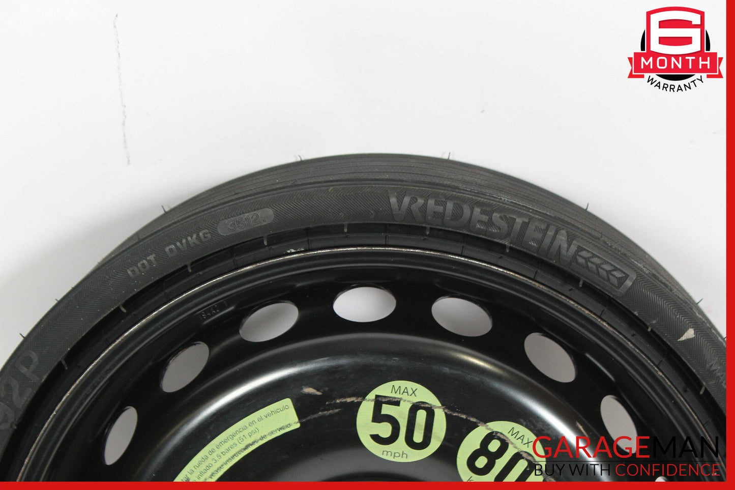 12-20 Mercedes R172 SLK350 Emergency Spare Tire Wheel Donut Space Saver 4.5Bx17