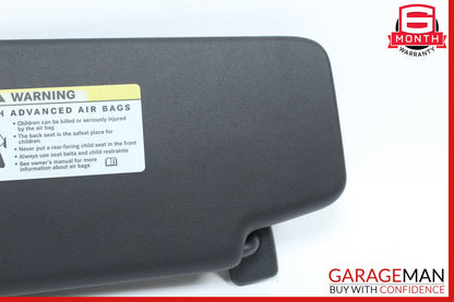 08-15 Mercedes W204 C300 Right Passenger Side Sunvisor Sun Visor Black OEM