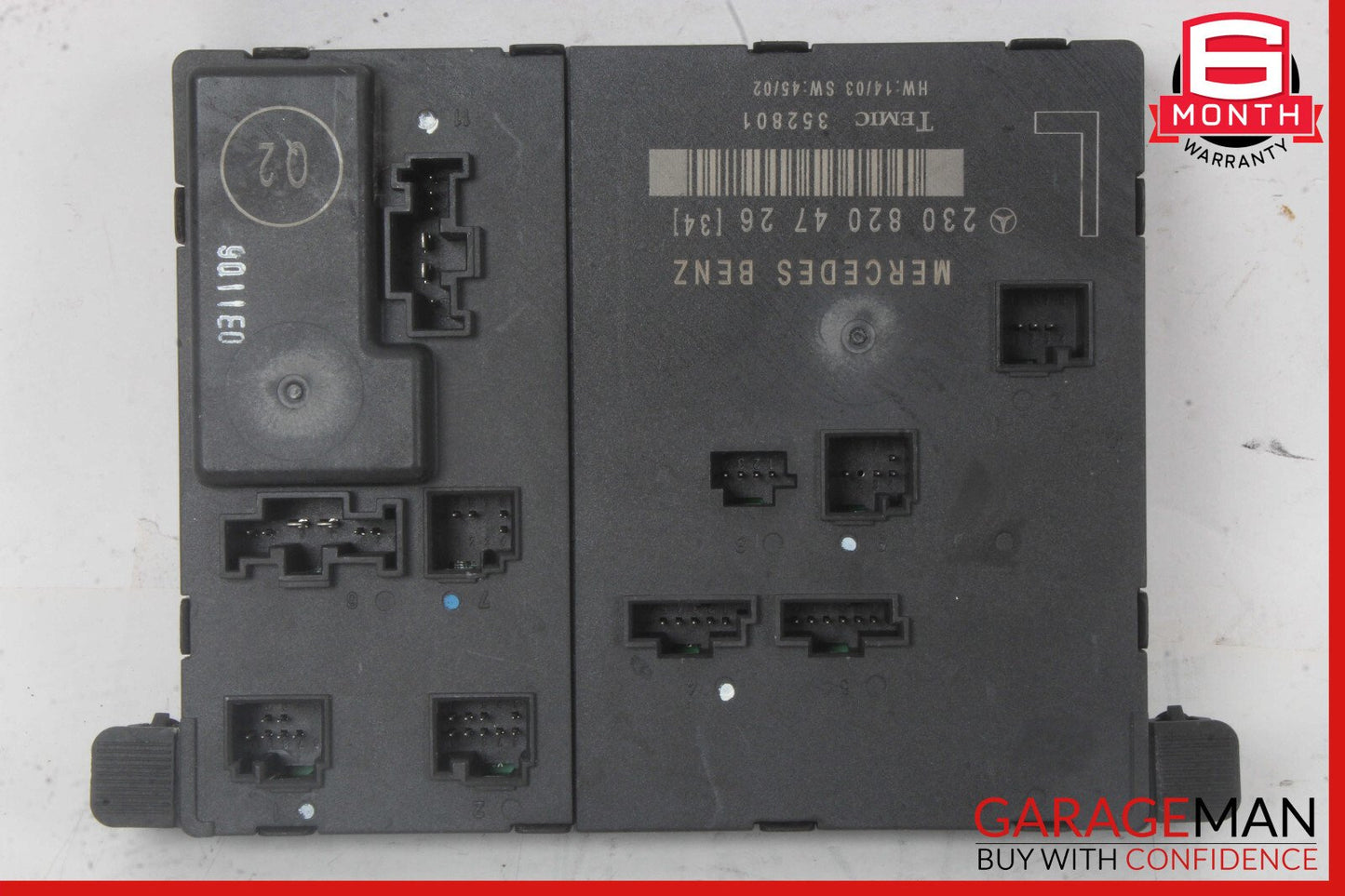 03-12 Mercedes R230 SL500 SL550 SL55 AMG Door Control Module Left Side OEM