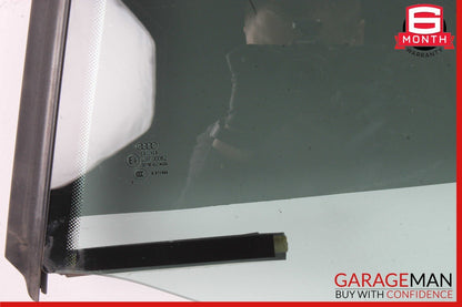 08-17 AUDI S5 REAR LEFT DRIVER DOOR QUARTER WINDOW GLASS OEM