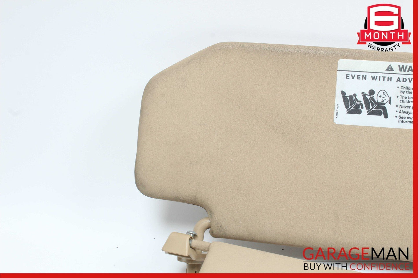 06-08 Mercedes W251 R350 R500 Sunvisor Sun Visor Shade Cover Left Driver OEM