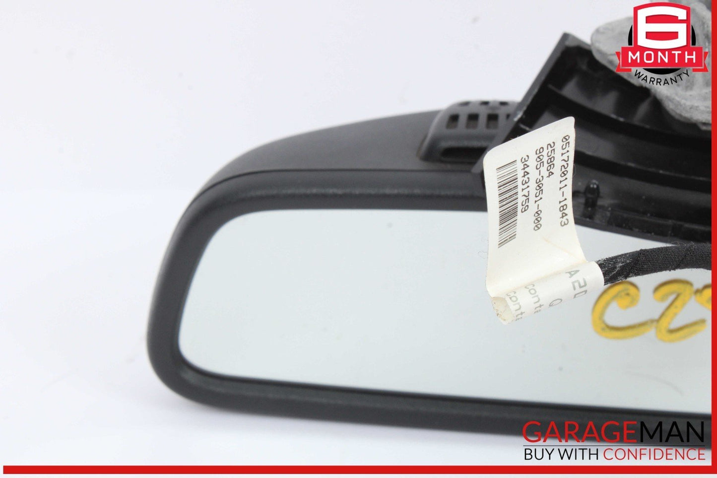 12-17 Mercedes W204 C250 Front Top Upper Interior Rear View Mirror Black OEM