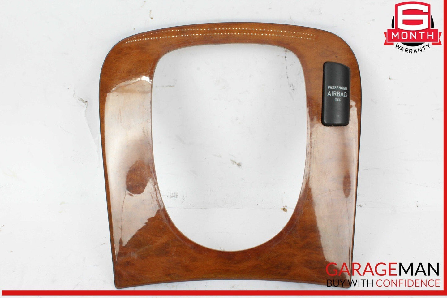 00-06 Mercedes W220 S500 S430 S55 AMG Gear Shifter Bezel Trim Indicator Wood OEM
