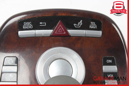 07-09 Mercedes W221 S550 Front Center Console Armrest Bezel Panel Assembly Wood
