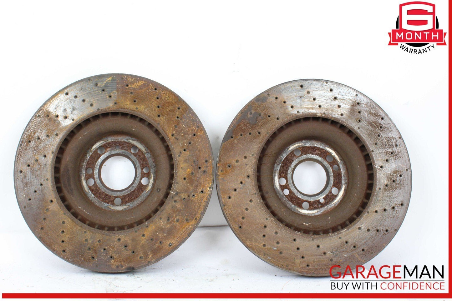 13-19 Mercedes X166 GL450 4MATIC Front Left & Right Brake Rotor Disc Set of 2