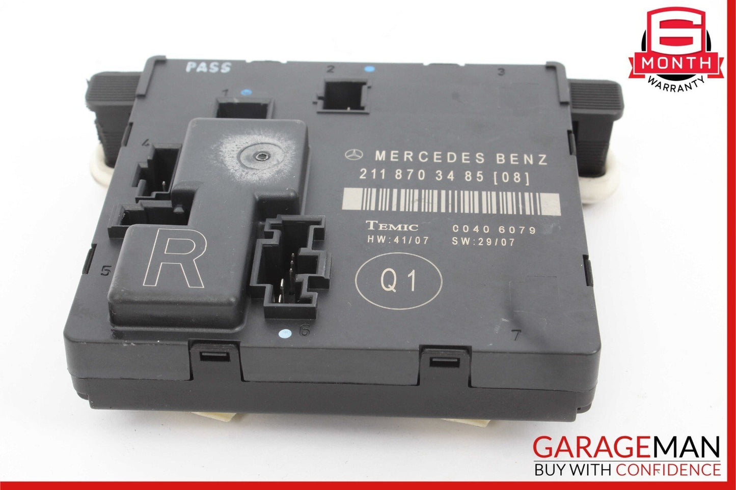 07-09 Mercedes W211 E350 E63 AMG Rear Right Door Control Module 2118703485 OEM