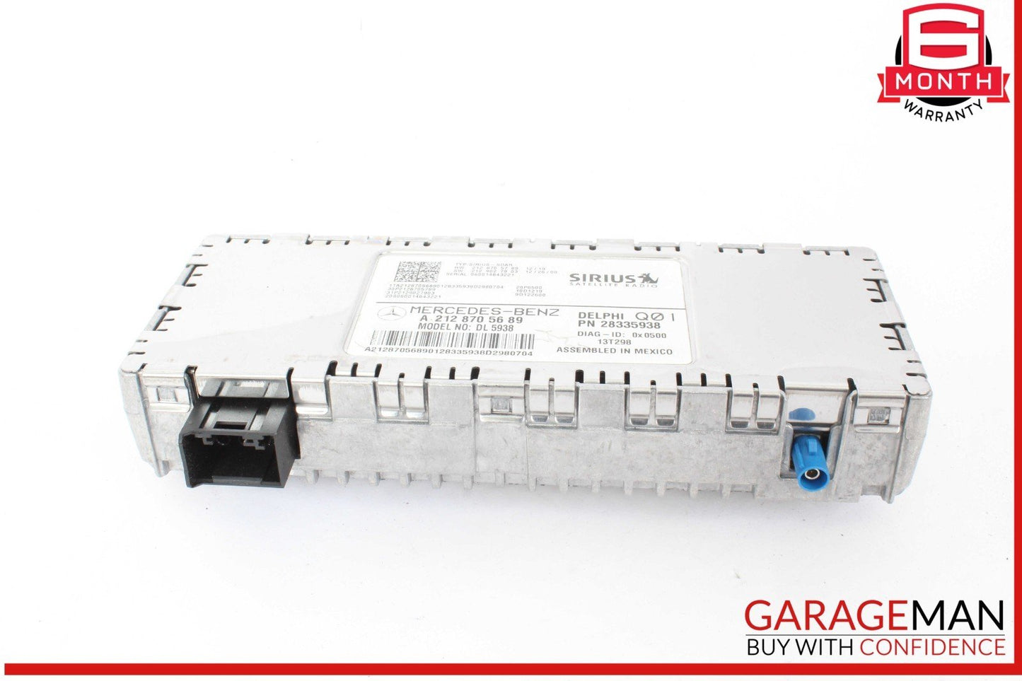 14-19 Mercedes W212 E250 Sirius Satellite Radio Receiver 2128705689 OEM