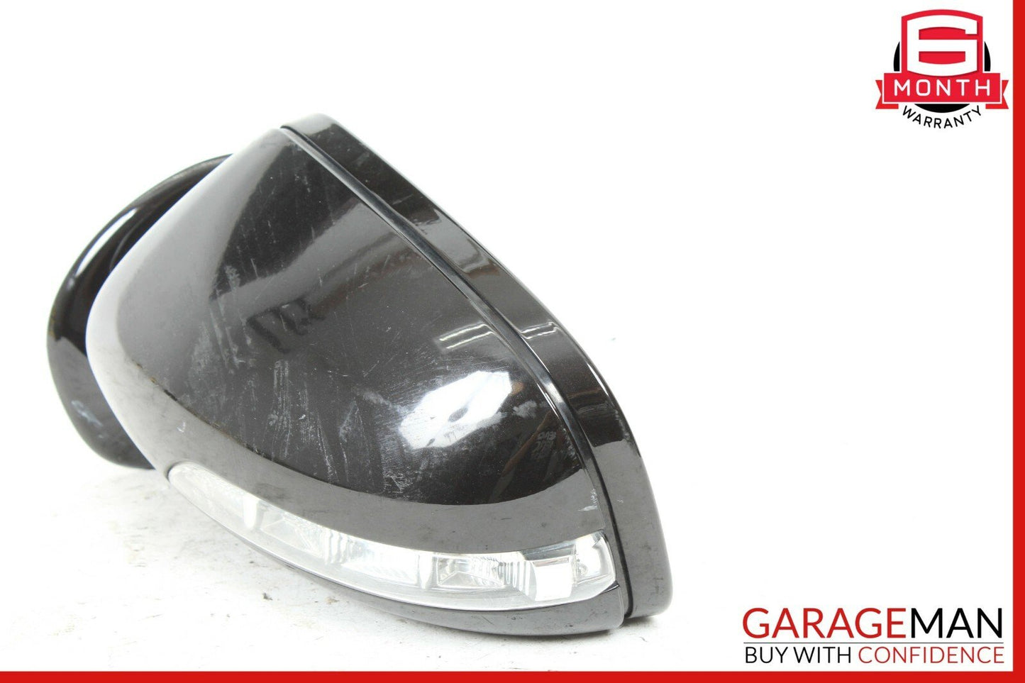 07-09 Mercedes W211 E350 Front Left Side Mirror Door Rear View Black OEM