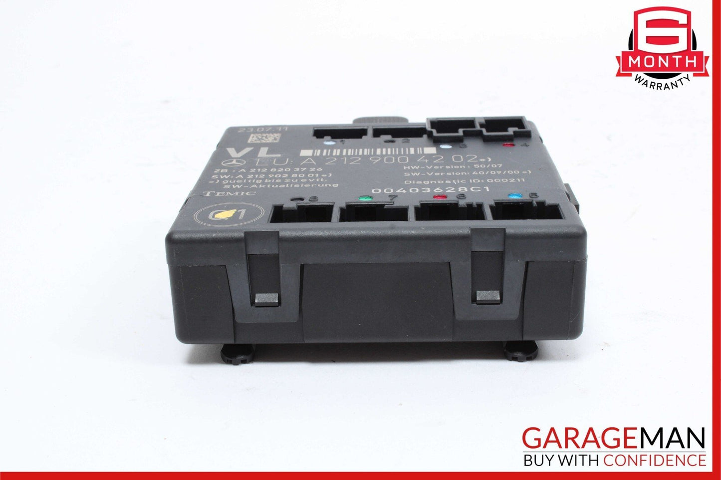 08-18 Mercedes W204 C250 SLK350 E400 Front Left Side Door Control Module OEM
