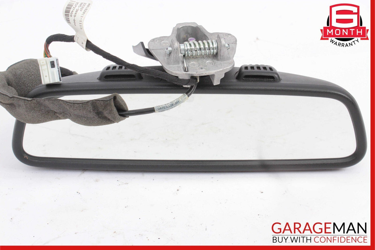 08-14 Mercedes W204 C300 C250 C63 AMG Top Upper Rear View Mirror Assembly Black