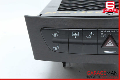 06-09 Mercedes W219 CLS500 Hazard Light Door Lock Switch Panel Control Wood OEM