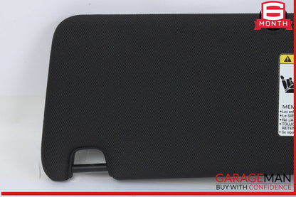 16-18 Audi A6 A7 Front Right Side Sun Visor Sunvisor Black 4G0857552N OEM