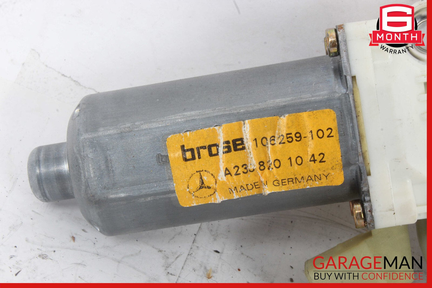 03-14 Mercedes R230 SL500 Window Regulator Motor Front Right Side OEM