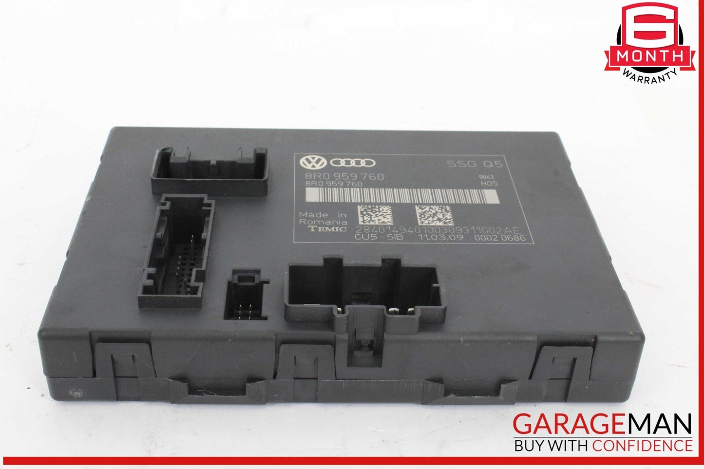 09-17 Audi Q5 Front Left Driver Side Seat Adjustment Control Module Unit OEM