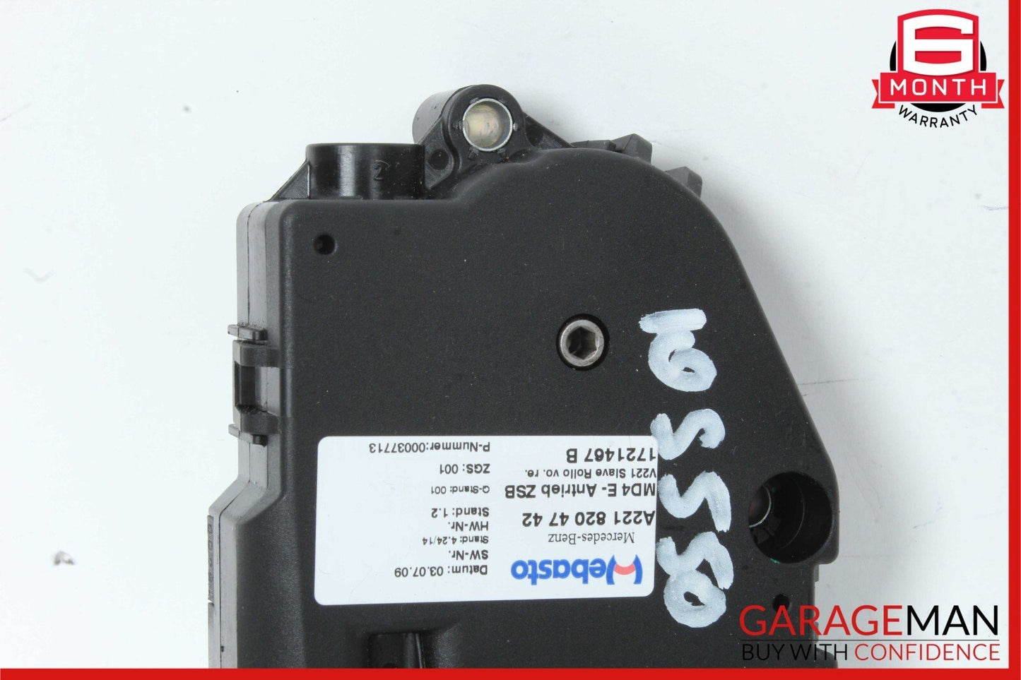 07-13 Mercedes W221 S550 S600 CL550 Sunroof Sun Roof Motor Unit 2218204742 OEM