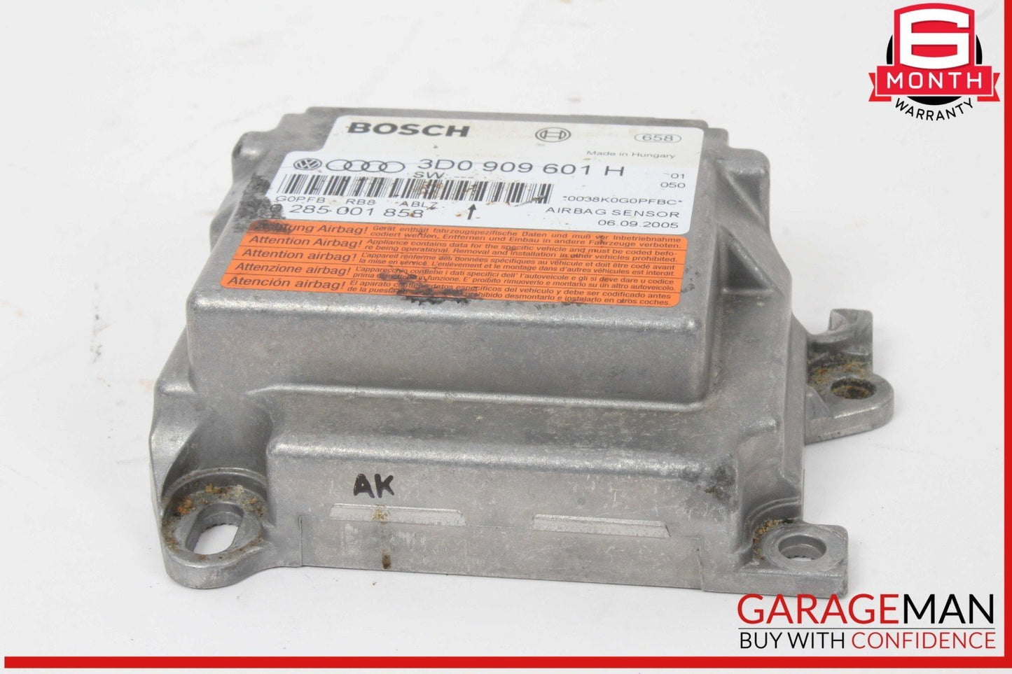 03-10 Porsche Cayenne 955 957 Crash Sensor Control Module Unit 3D0909601D OEM