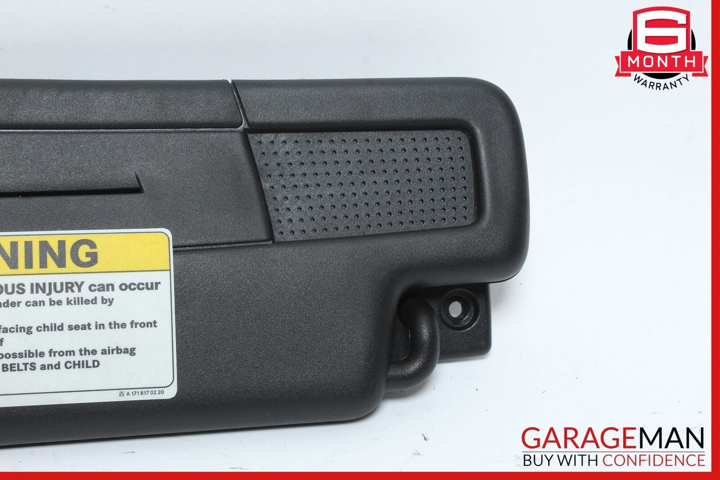 05-11 Mercedes R171 SLK280 Right Side Sun Visor Sunvisor Shade Black OEM