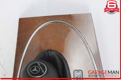 03-11 Mercedes W211 E320 Floor Gear Shift Shifter Boot Knob w/ Trim Cover Panel