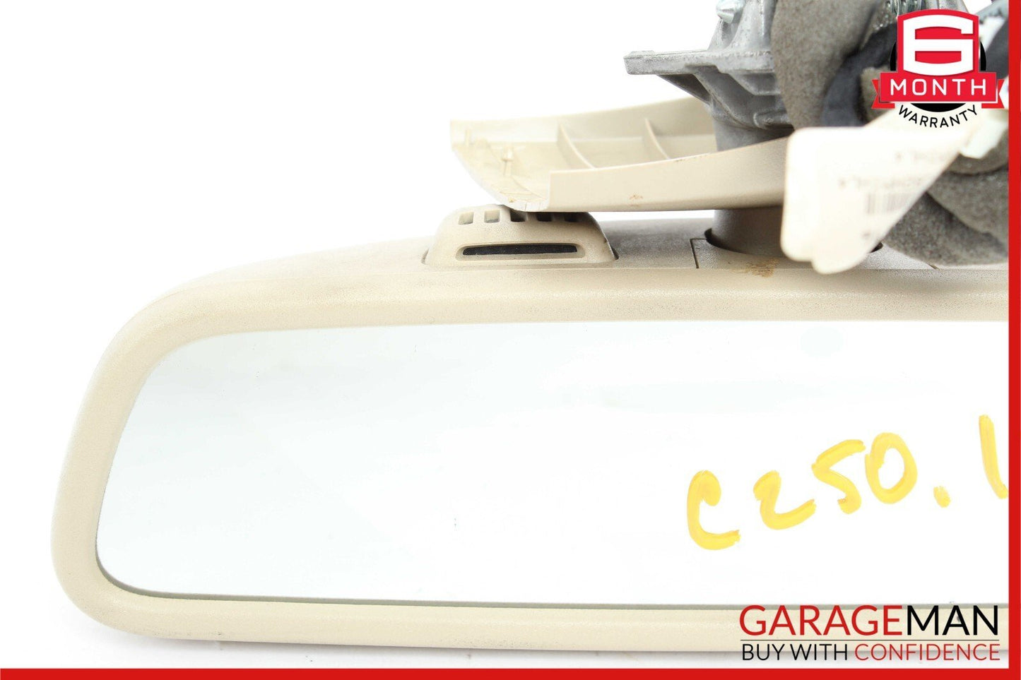 12-14 Mercedes W204 C250 C300 Interior Rear View Mirror Beige OEM