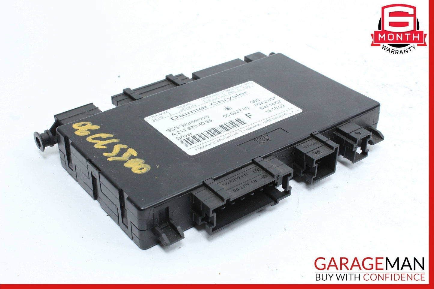 03-12 Mercedes-Benz CLS500 W219 Seat Control Module Left Side 2118700526 OEM