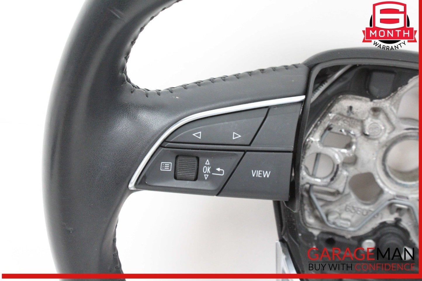 19-24 Audi Q3 Front Left Driver Side Steering Wheel Black 83A419091D OEM