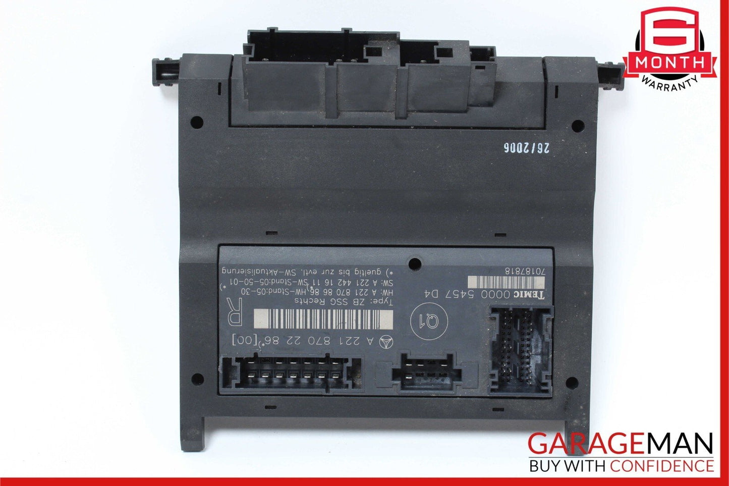 07-13 Mercedes W221 S550 Front Right Passenger Side Under Seat Control Module