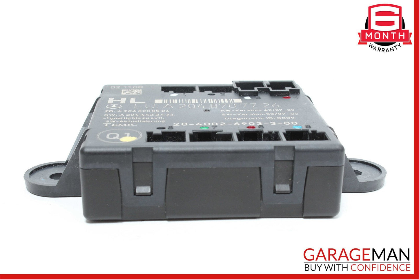 08-18 Mercedes W204 C300 CLS550 GLK350 Rear Left Side Door Control Module OEM