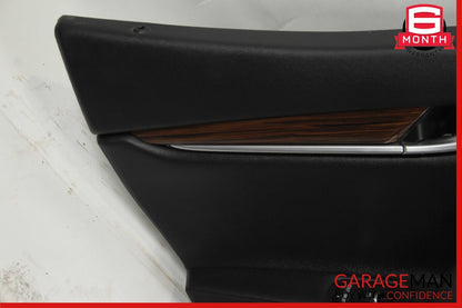 14-17 Maserati Ghibli Rear Left Side Complete Interior Door Panel Cover Black