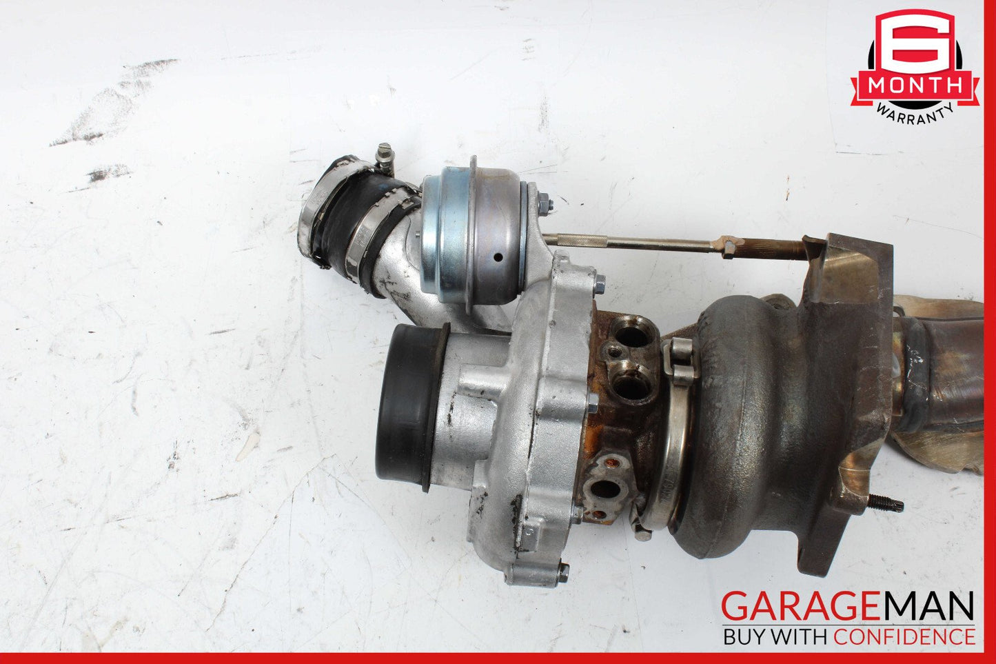 11-14 Mercedes W221 S550 Left Turbocharger Turbo Charger Manifold OEM