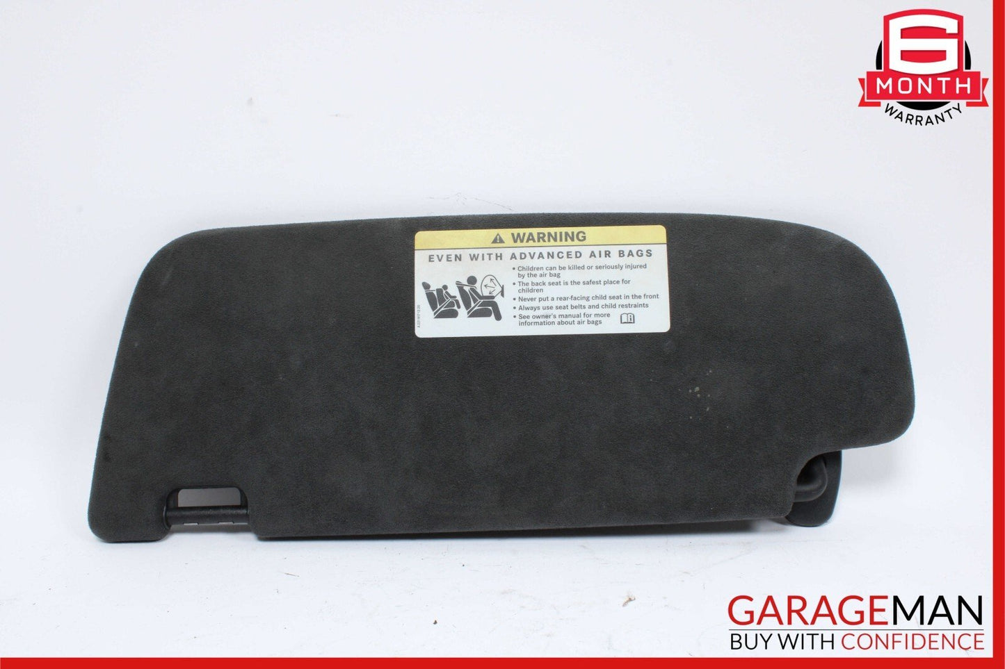 07-14 Mercedes CL550 S63 AMG Front Right Sun Visor Shade Sunvisor Suede Black